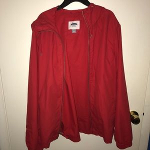Men’s Red Old Navy Jacket; Size Medium
